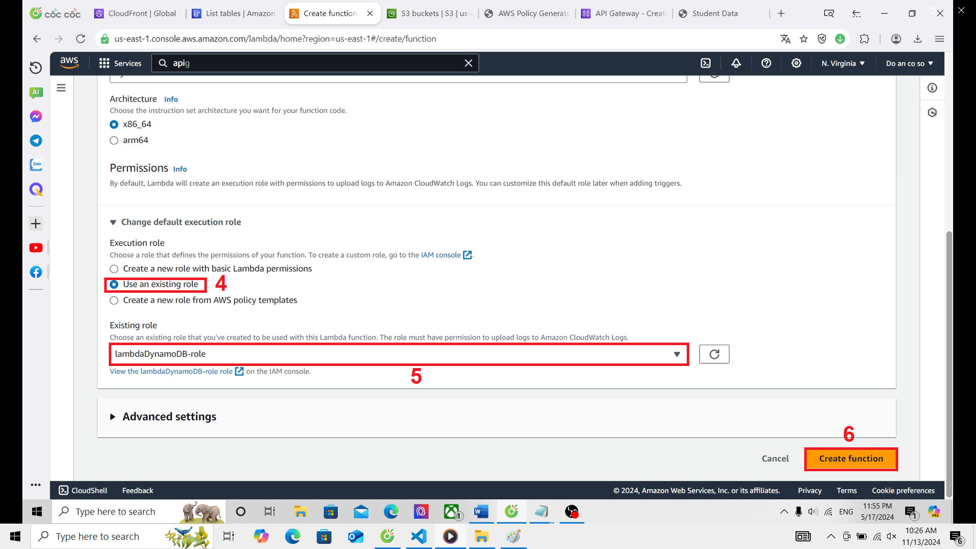 Create Function Step 3